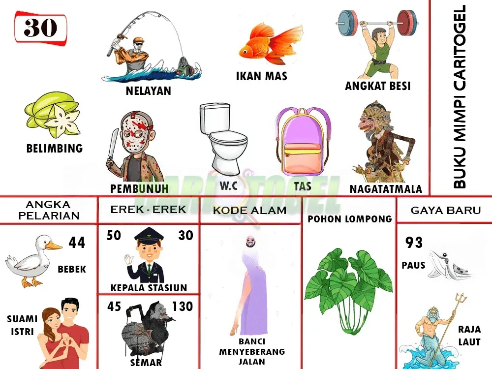 buku mimpi erek erek togel 30
