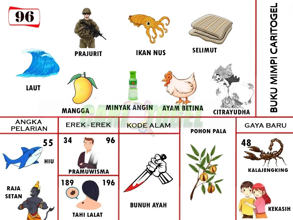 buku mimpi erek erek togel 96